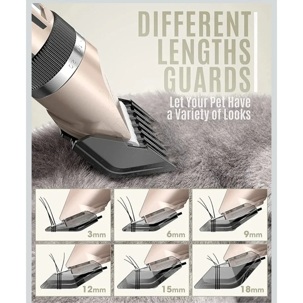 Low‎ Noise Dog Clipper Set Cordless Rechargeable